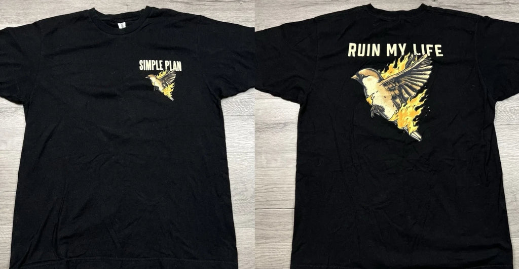Simple Plan Merch Ruin My Life Unisex T-shirt, size S-5XLT-ShirtTshirt