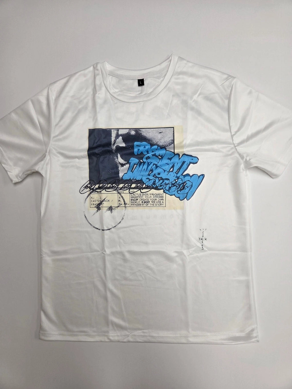 Travis Manifest White Dry Fit T-Shirt Regular Fit Size  S/M/L/XL T50