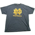 Vintage Notre Dame Football Shirt XL Navy Blue Champs Team Fighting Irish
