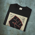 Revolutionary Fist Resist Graphic T-shirt | Washed Minimalist Protest Art Tee