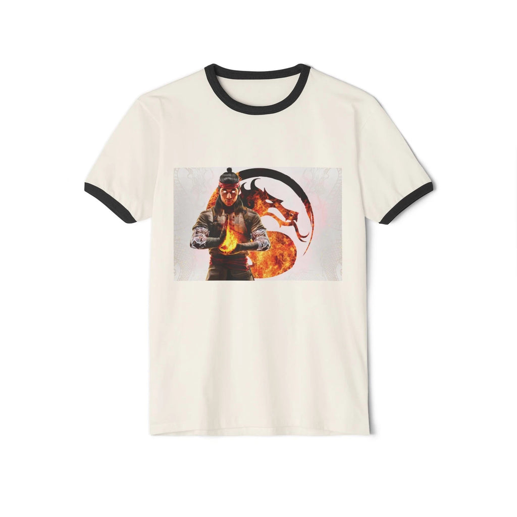 Fire Warrior Graphic T-Shirt | Martial Fantasy Flame Art