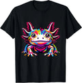 Axolotl rainbow Kawaii colorful love Axolotls herpetologist Gifts Unisex T-Shirt
