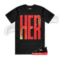 4 Black Infrared Barely Volt Infrared Bright Mango 23 T Shirt Match HERTALL