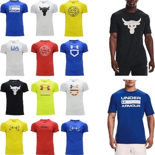 UNDER ARMOUR Dri-Fit Mens T Shirts Short Sleeve Quick Dry Sports Running Top NEW