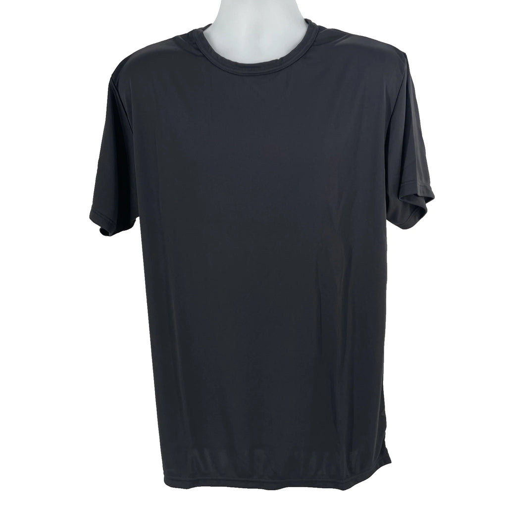 4 Soffe Polyester Black Crew Neck Short Sleeve T Shirt Adult XL TA5424 NEW