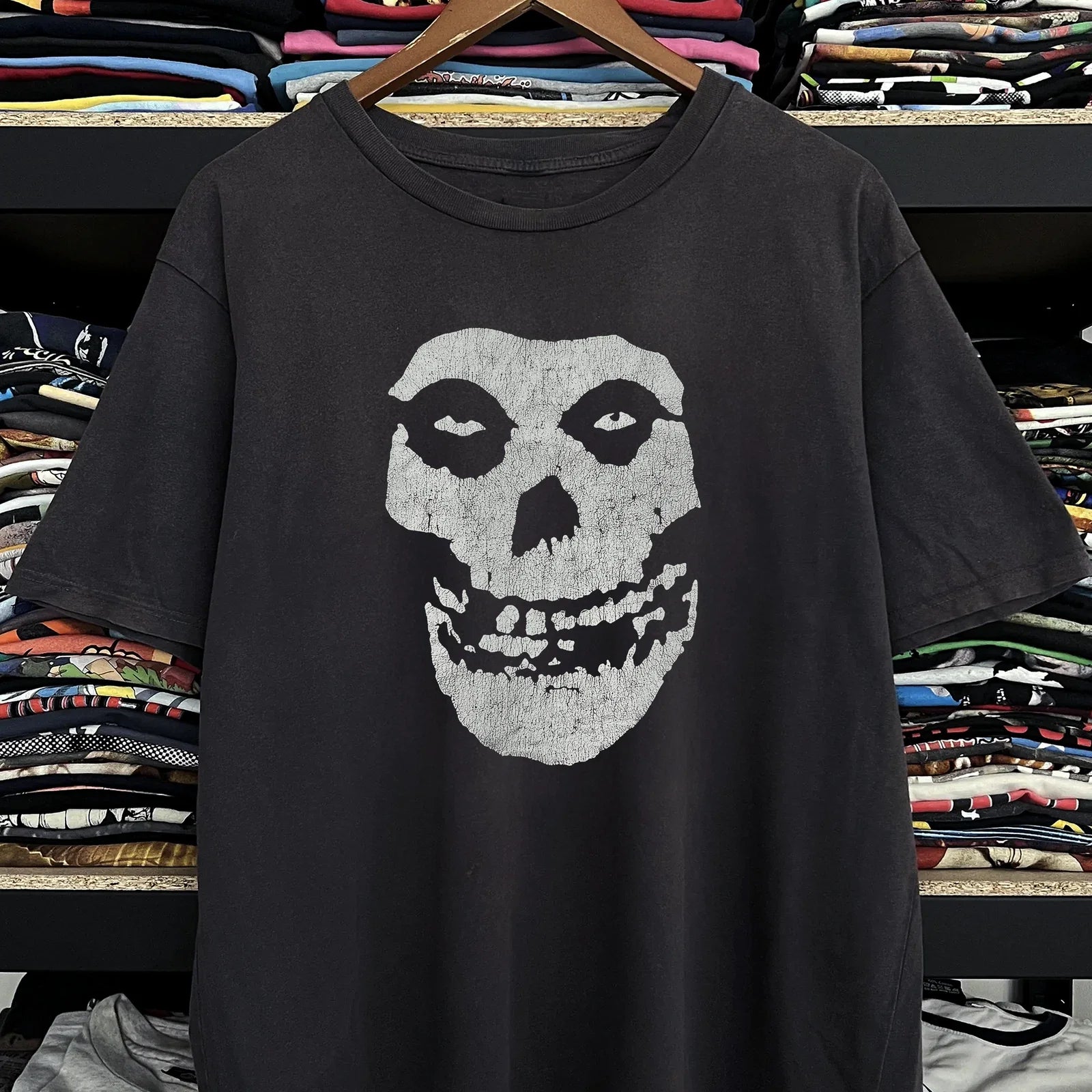 80s Misfits Crimson Ghost Classic T-Shirt Black XXL