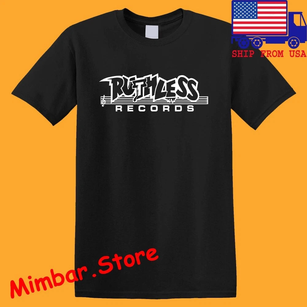 Ruthless Records Men's Black Size S-5XL