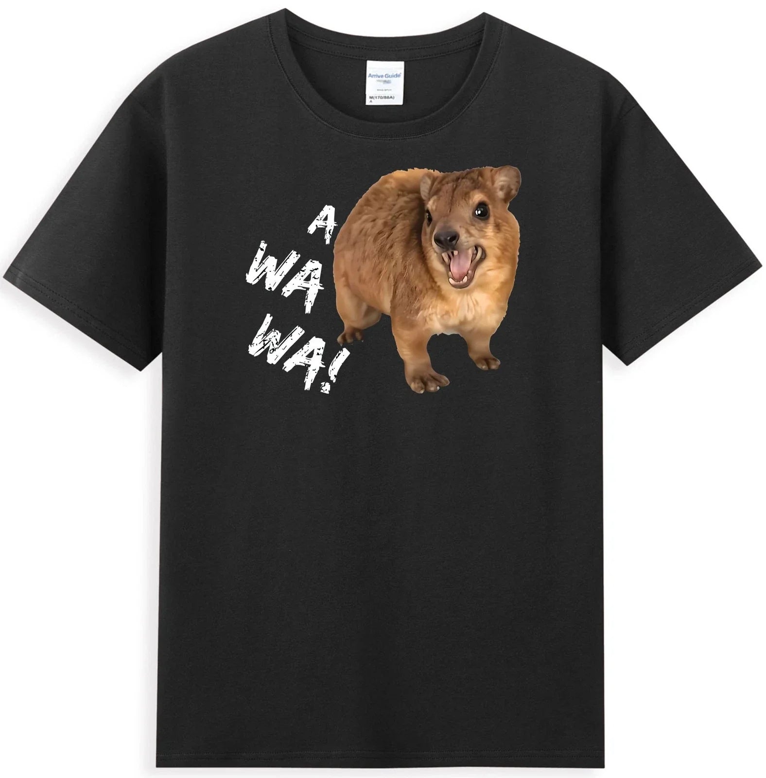 Awawa! Funny Angry Screaming Hyrax Animal Pattern Men's T-Shirt