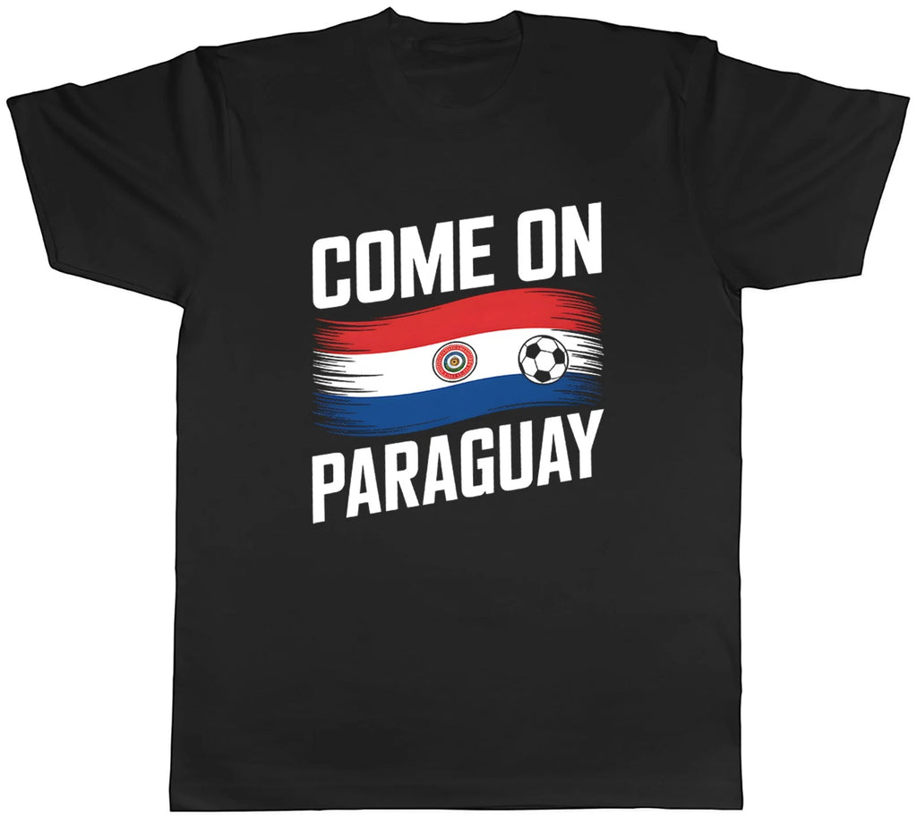 Come on Paraguay Supporter Football Fan Mens T-Shirt Tee Gift Top