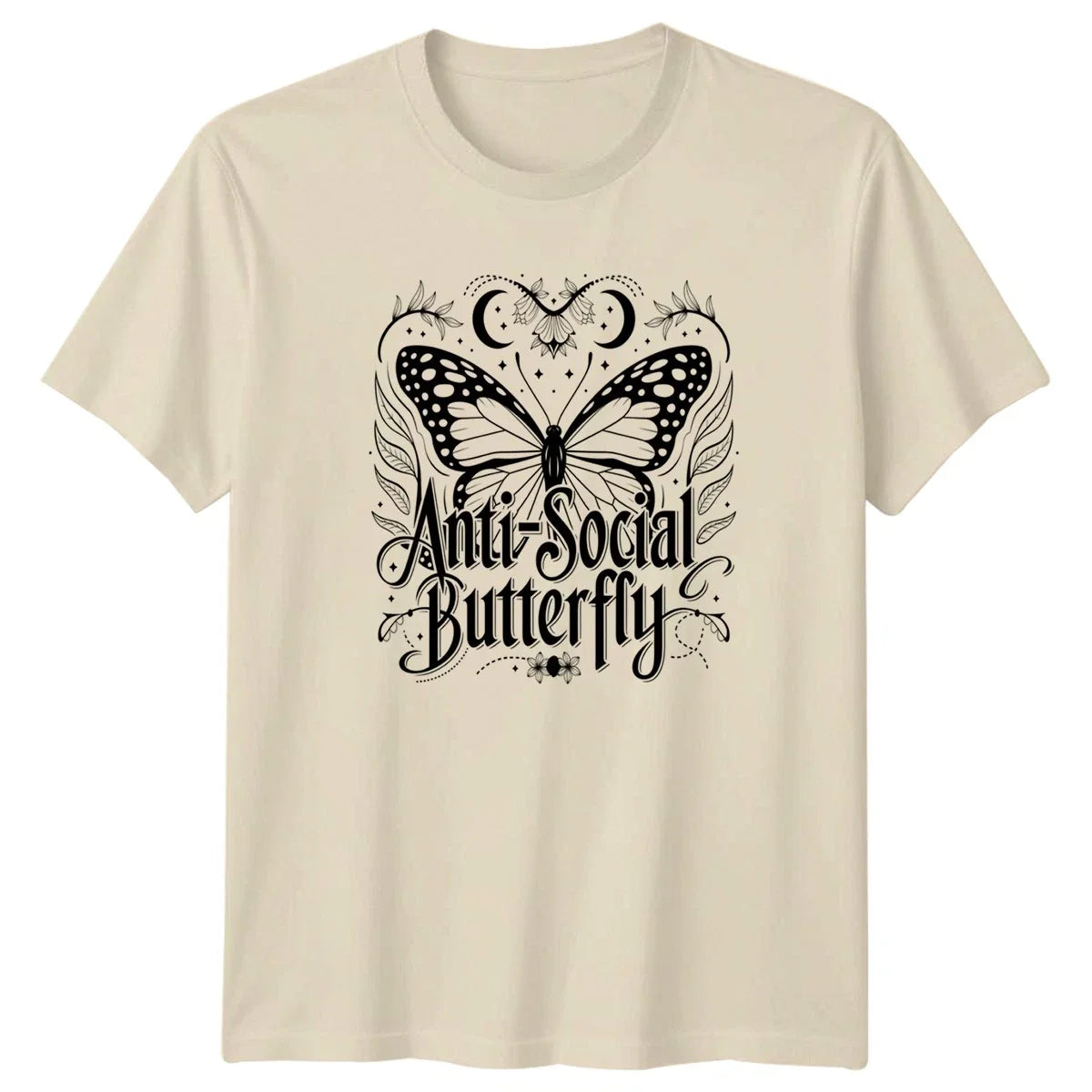 Anti Social Butterfly T-Shirt Introvert Humor Nature Lifestyle Birthday Gift