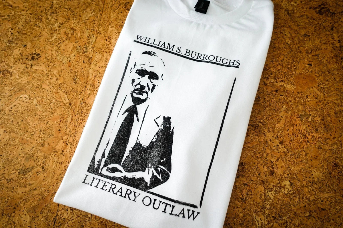 Vintage William S Burroughs T-Shirt, Kerouac Beat Generation Writer Naked Lunch
