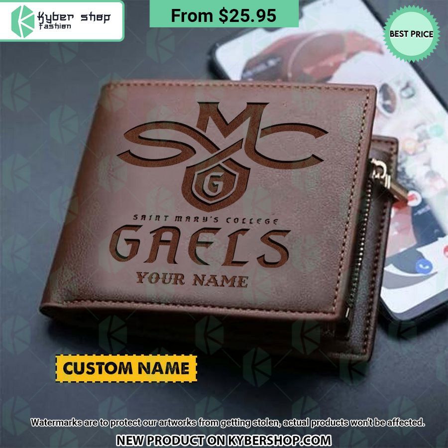 Saint Mary’s Gaels CUSTOM Leather Wallet