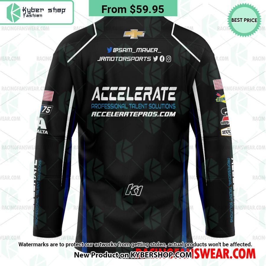 Sam Mayer Nascar Racing 2023 Hockey Jersey