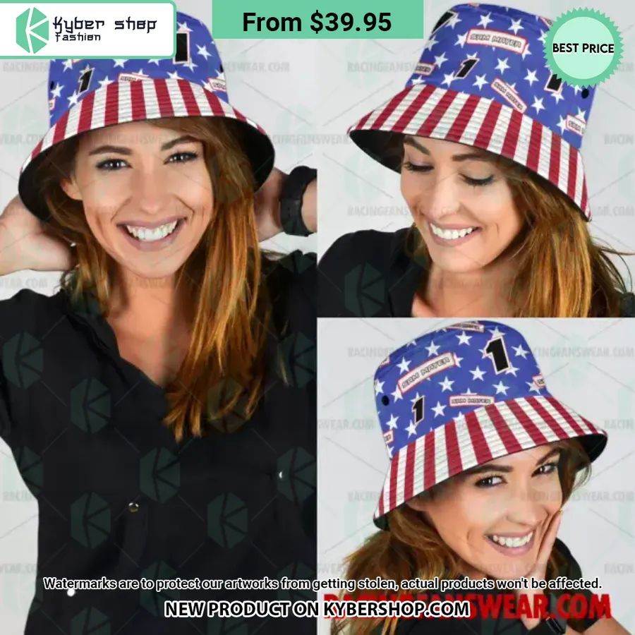 Sam Mayer NASCAR Racing Independence Day Bucket Hat