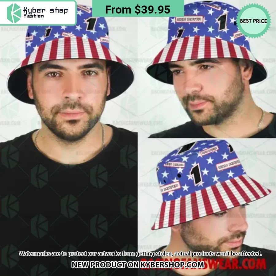 Sam Mayer NASCAR Racing Independence Day Bucket Hat