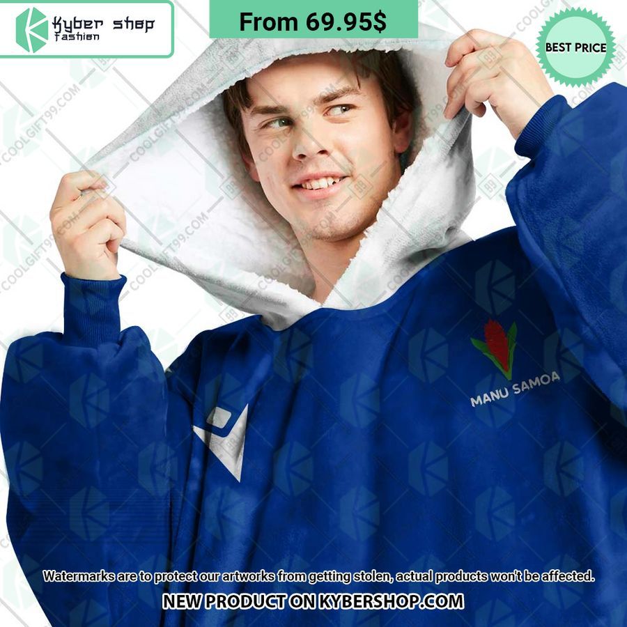 Samoa Rugby Home Jersey Rugby World Cup 2023 CUSTOM Blanket Hoodie