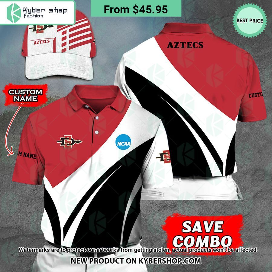 San Diego State Aztecs CUSTOM Polo Shirt, Cap