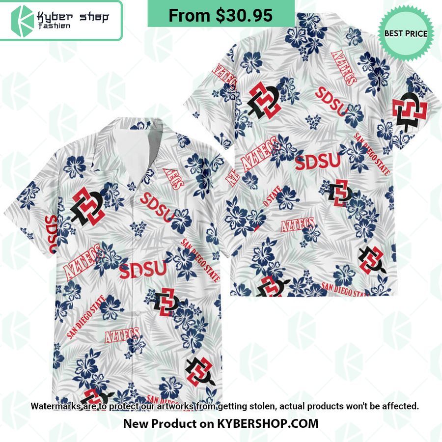 San Diego State University Hawaiian Shirt