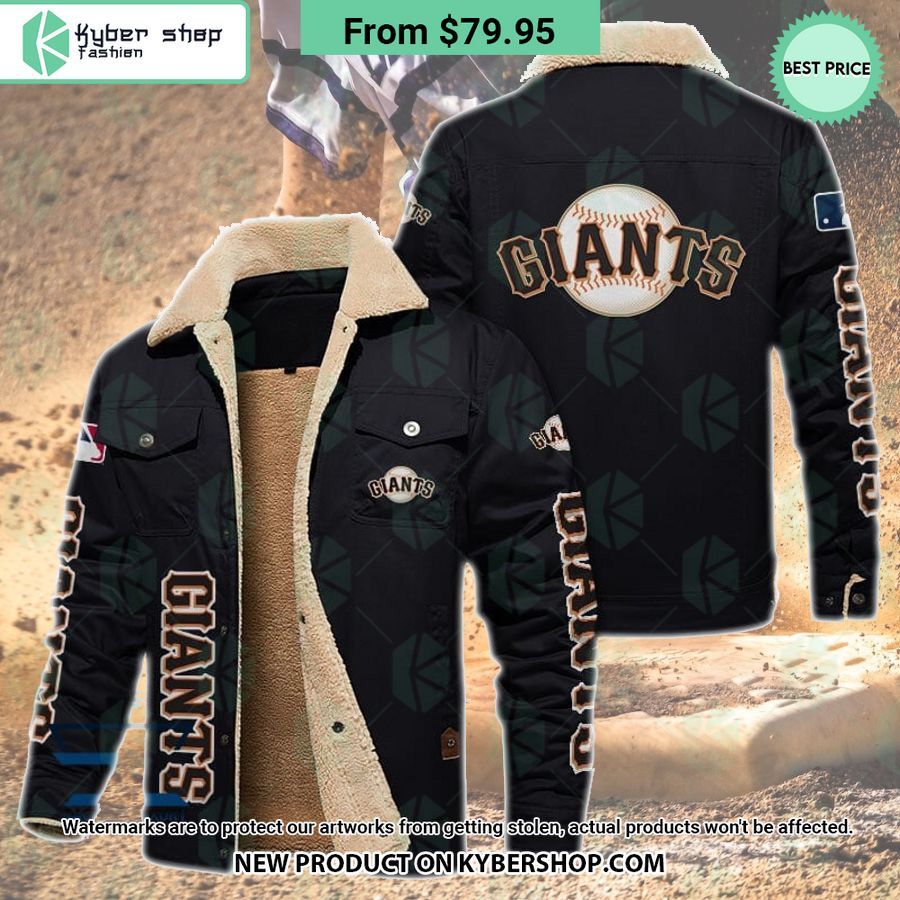 San Francisco Giants MLB Fleece Leather Jacket