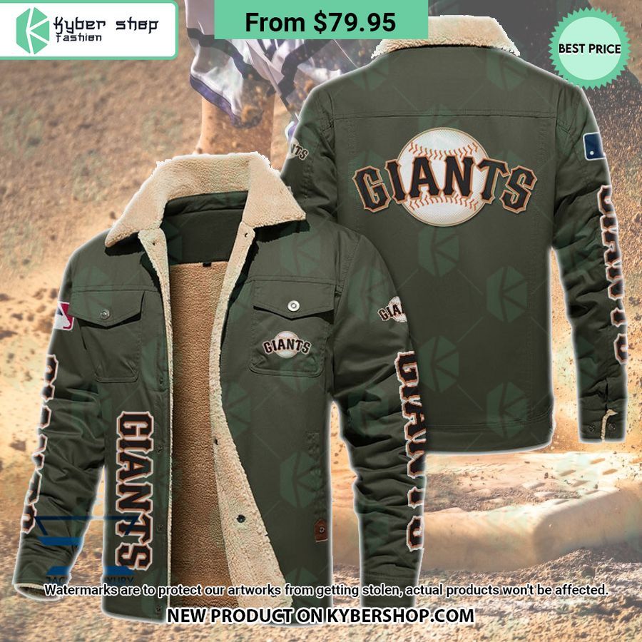 San Francisco Giants MLB Fleece Leather Jacket