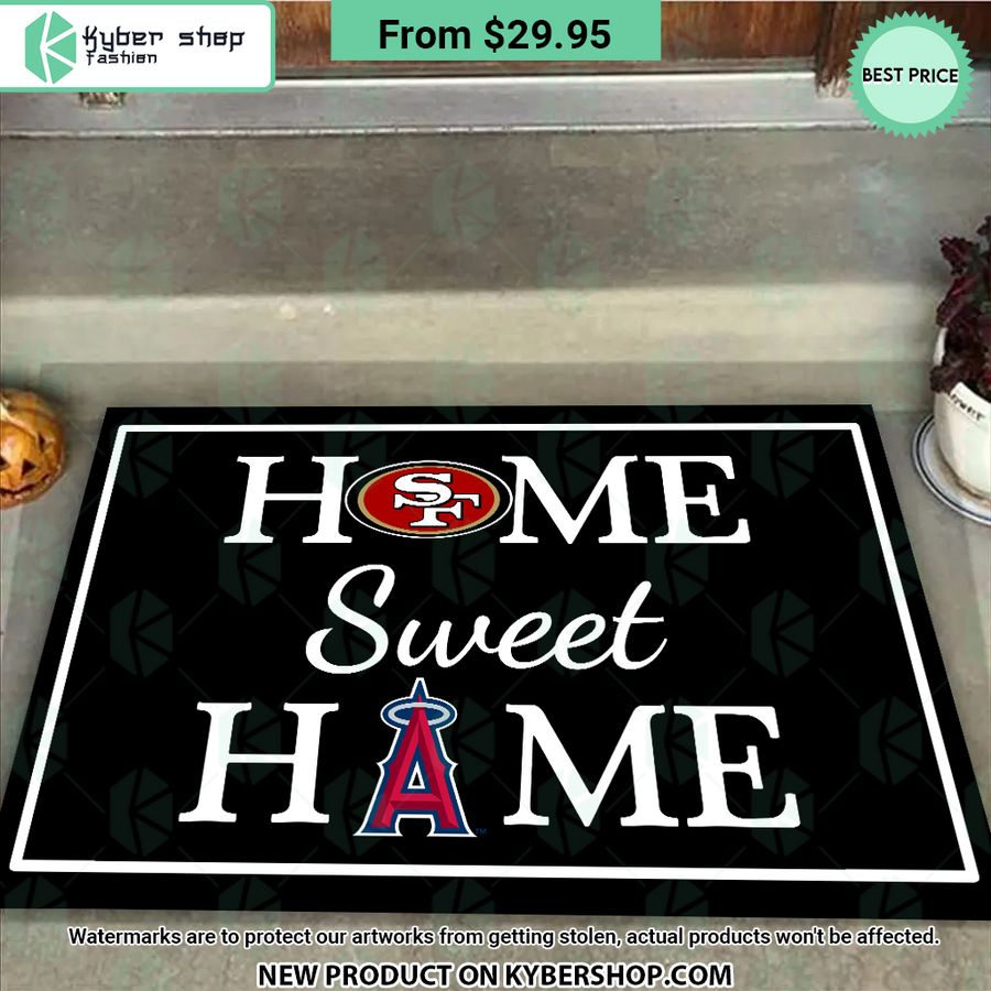 San Francisco Los Angeles Angels Home Sweet Home Doormat