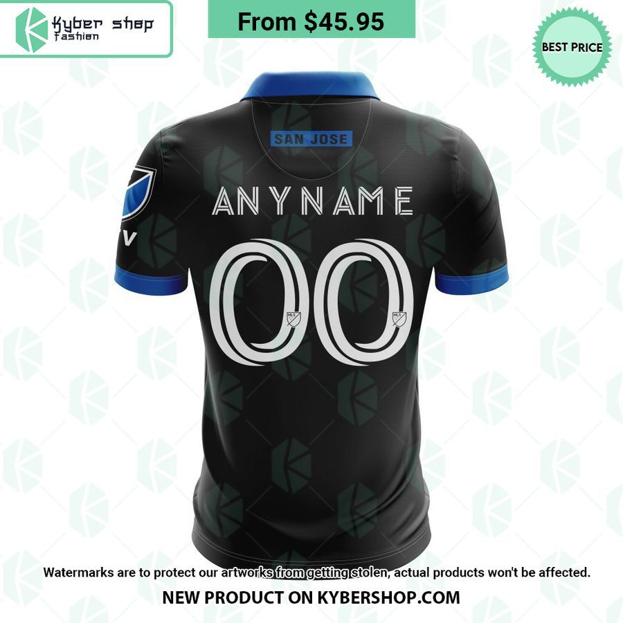 San Jose Earthquakes 2023 Home Active Fault MLS CUSTOM Polo Shirt