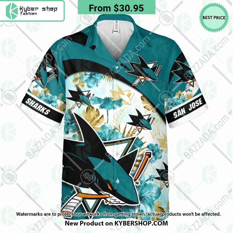 San Jose Sharks custom personalized Hawaiian Shirt