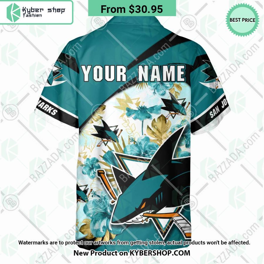 San Jose Sharks custom personalized Hawaiian Shirt