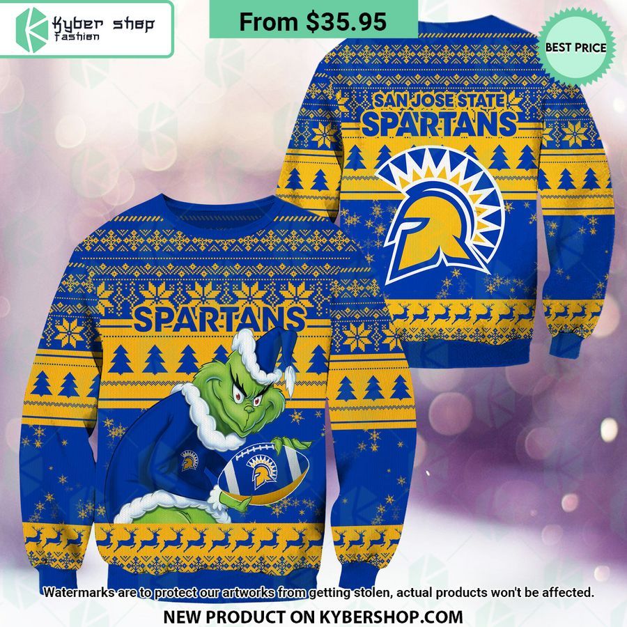 San Jose State Spartans Grinch Christmas Sweater