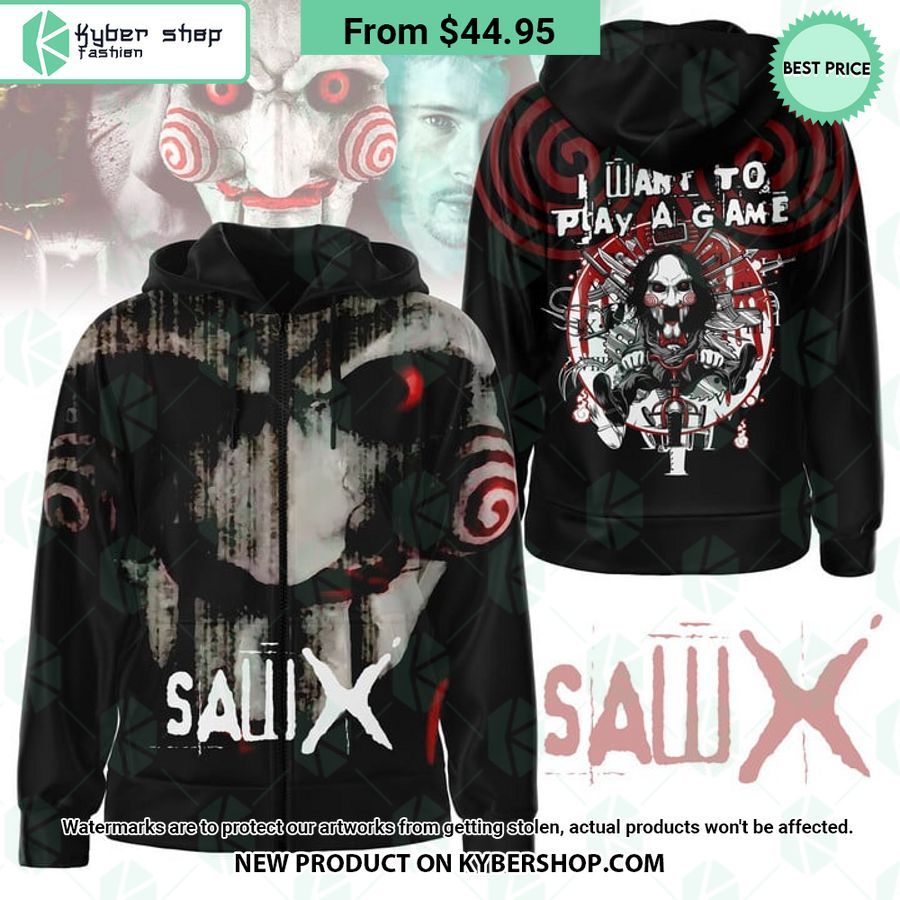 Saw X I want to play a game Hoodie
