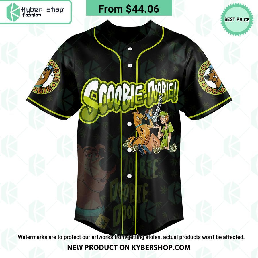 Scoobie Doobie Rollin With My Homies Weed Baseball Jersey