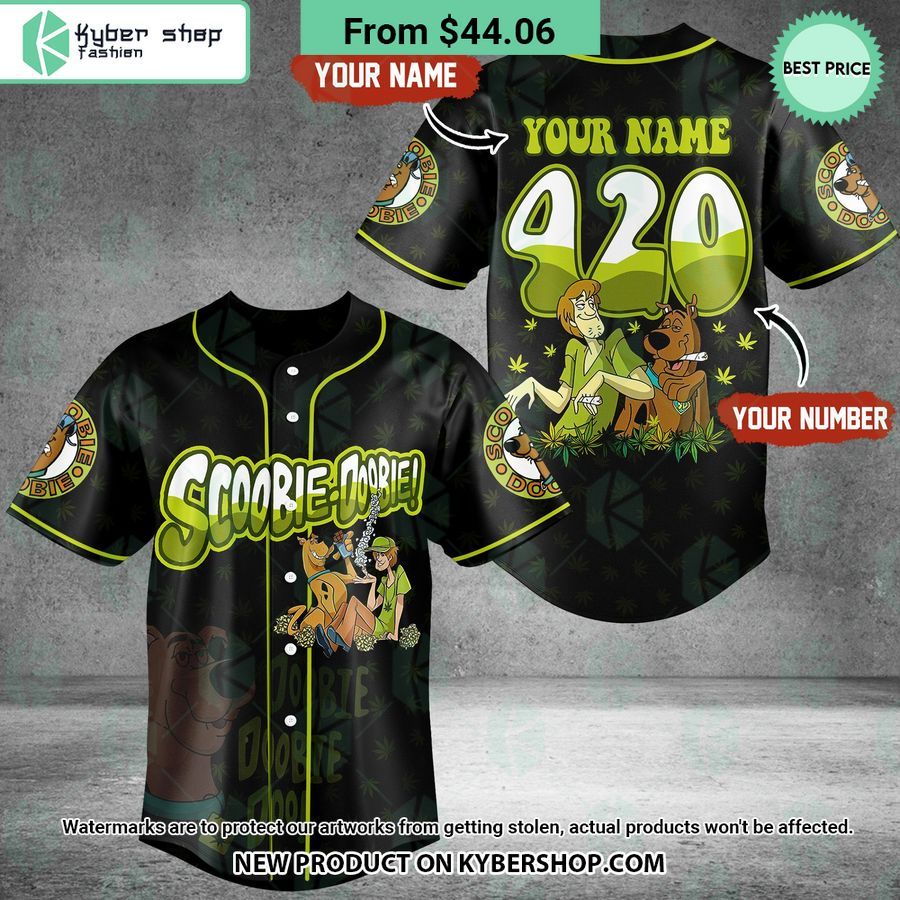 Scoobie Doobie Shaggy Rogers Weed CUSTOM Baseball Jersey