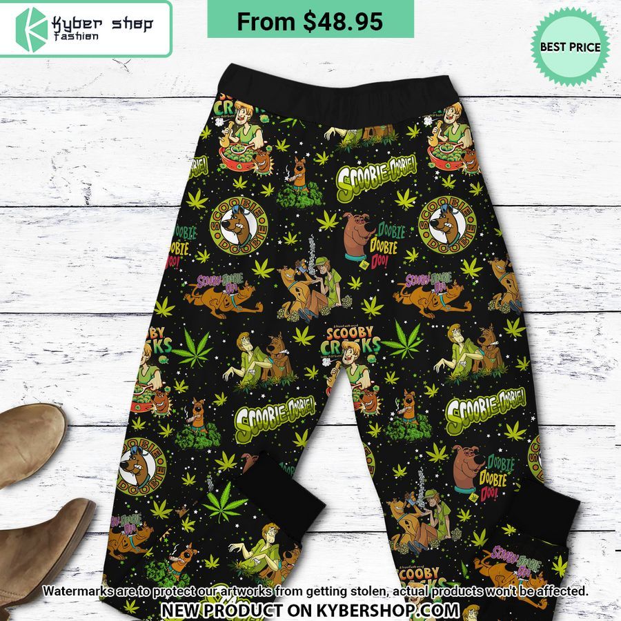 Scooby Doo Mandala Just Smoke Let That Shit Go Weed Pajamas Set