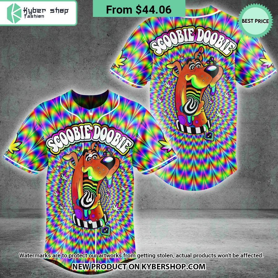 Scooby Doobie Psychedelic Weed Baseball Jersey