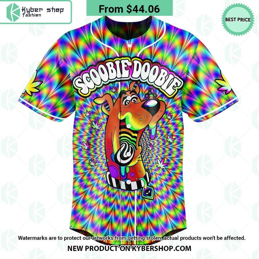 Scooby Doobie Psychedelic Weed Baseball Jersey