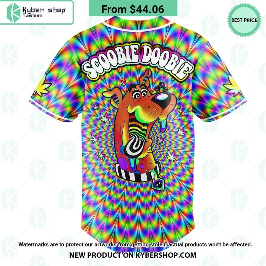 Scooby Doobie Psychedelic Weed Baseball Jersey