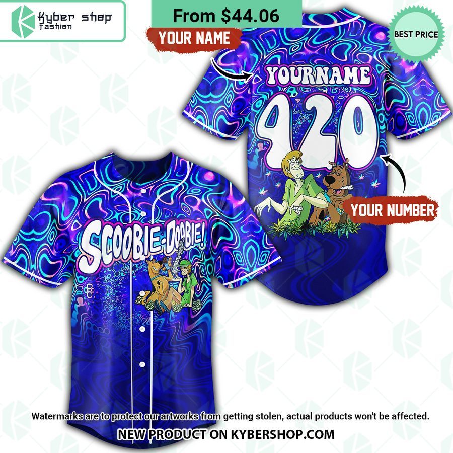 Scooby Doobie Trippy CUSTOM Baseball Jersey