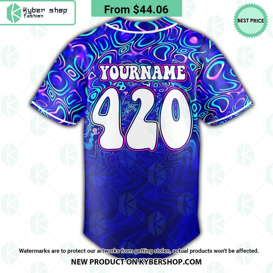 Scooby Doobie Trippy Weed CUSTOM Baseball Jersey