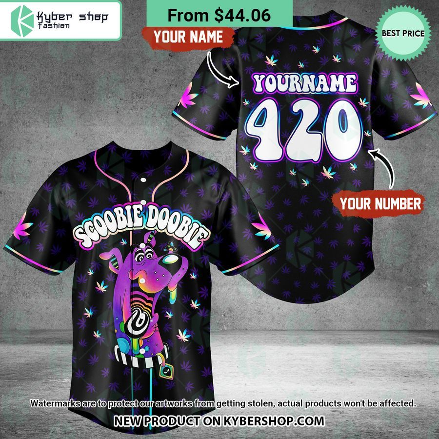 Scooby Doobie Weed CUSTOM Baseball Jersey