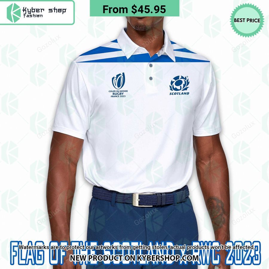 Scotland Flag Rugby World Cup Polo Shirt