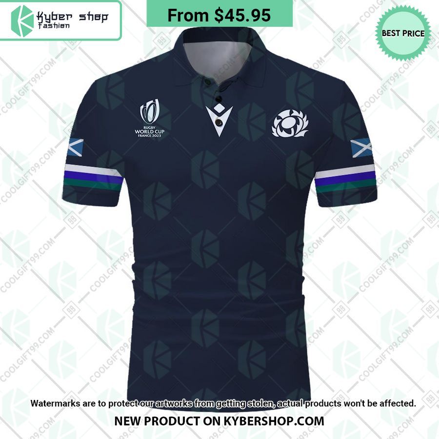 Scotland Rugby Home Jersey Rugby World Cup 2023 CUSTOM Polo Shirt