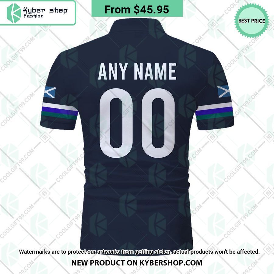 Scotland Rugby Home Jersey Rugby World Cup 2023 CUSTOM Polo Shirt