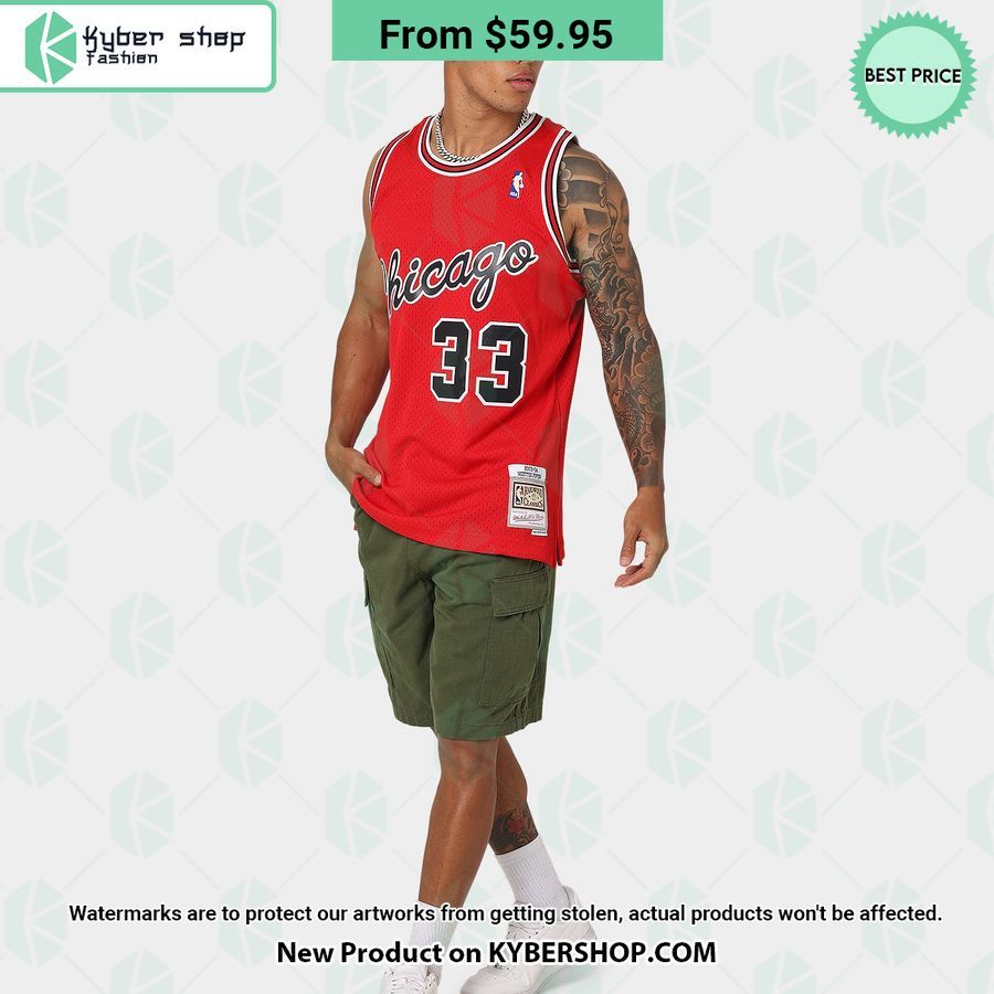 Scottie Pippen 33 Chicago Bulls Home Basketball Jersey