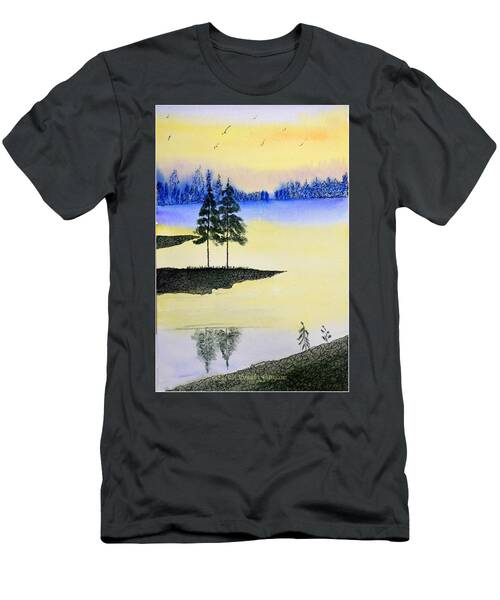 Scribble Watercolor Landscape T-Shirt