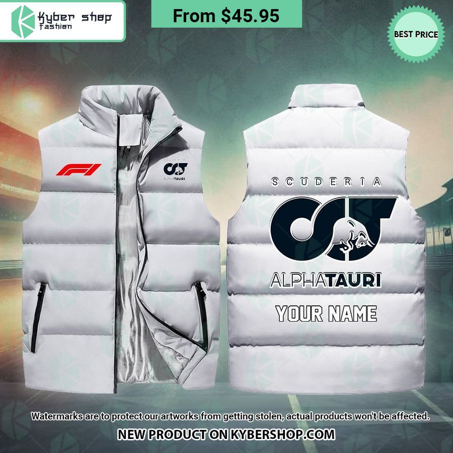 Scuderia AlphaTauri F1 CUSTOM Sleeveless Puffer Down Jacket