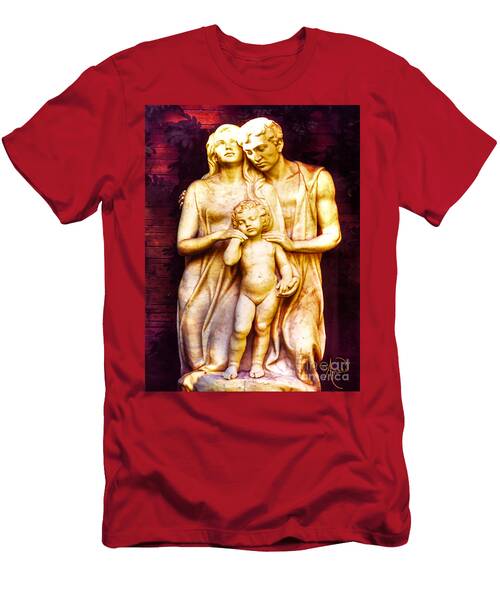 Sculpture Of Boy With Parents T-Shirt