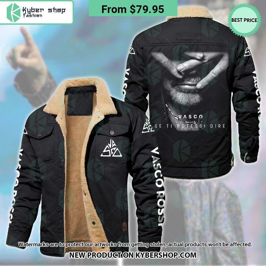 Se ti potessi dire Vasco Rossi Fleece Leather Jacket