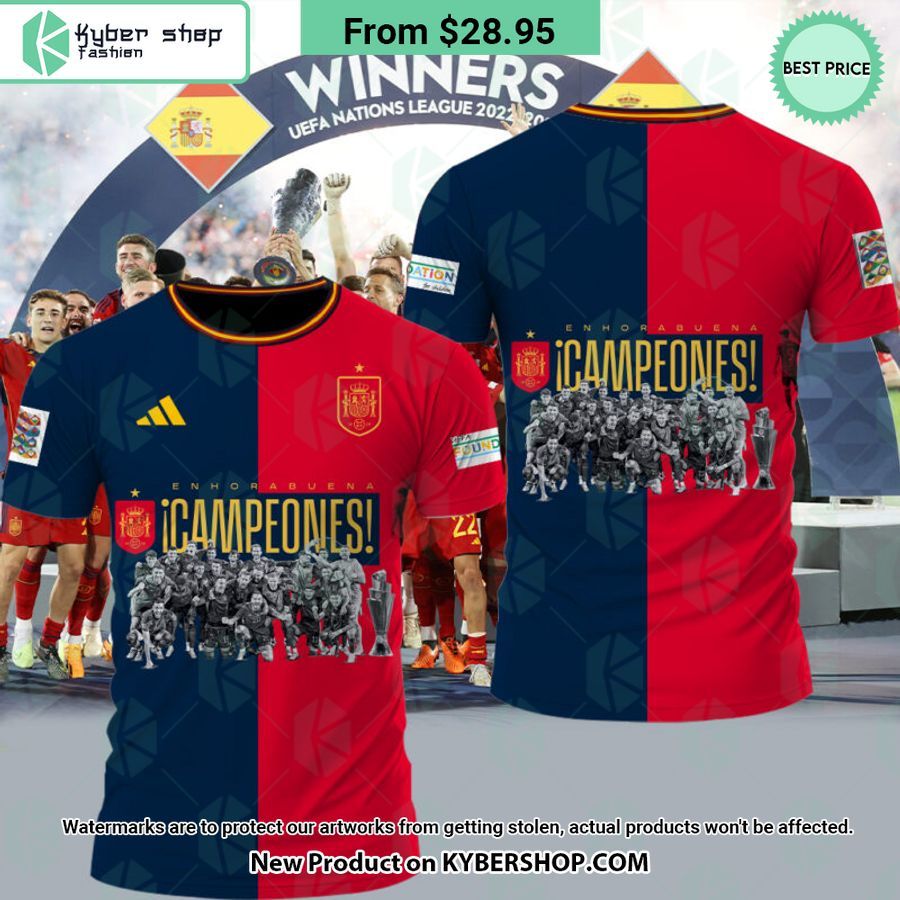 Selección Española de Fútbol Campeones UEFA Nations League 2023 Shirt