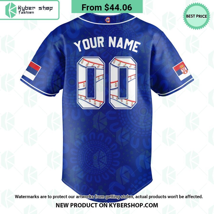 Serbia Basketball CUSTOM Baseball Jersey