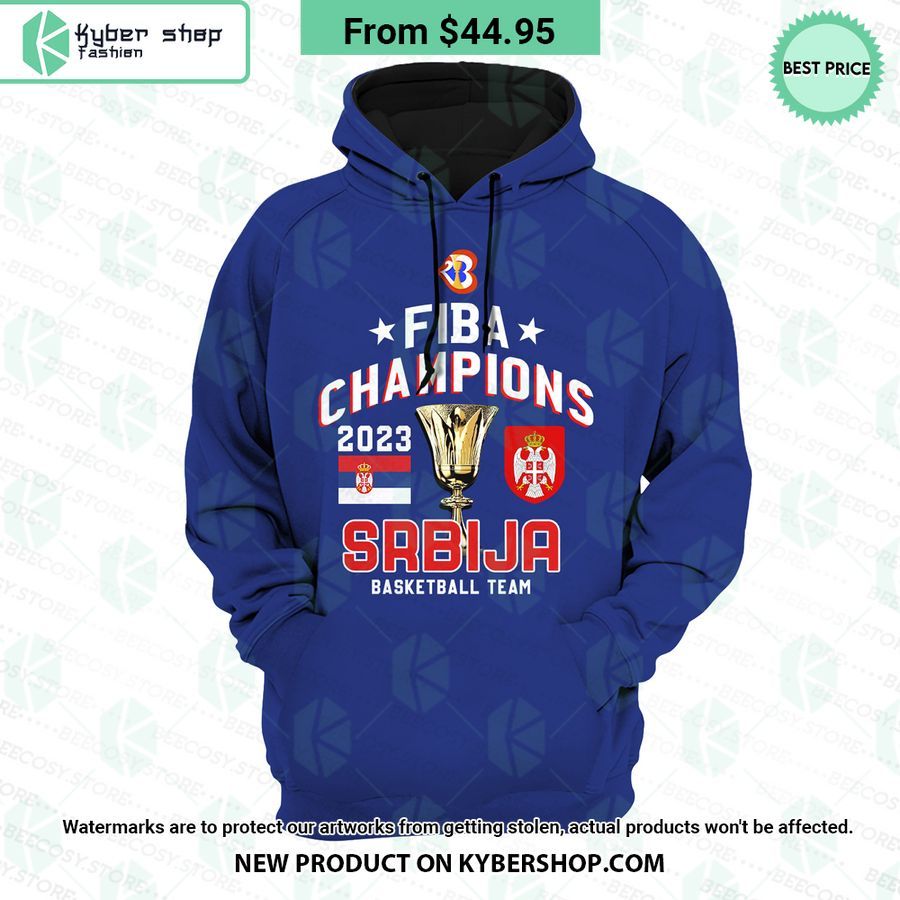 Serbia FIBA Basketball World Cup 2023 Champions Hoodie